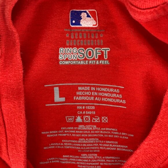 St Louis Cardinals MLB Retro Red Short Sleeve Crewneck Shirt Mens Large - Picture 3 of 4